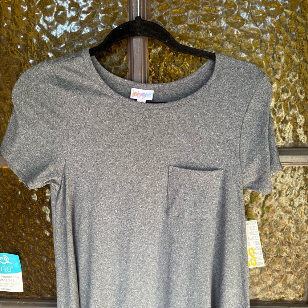 NEW WITH TAGS LuLaRoe Gray High Low Dress CARLY XXS - Picture 2 of 12